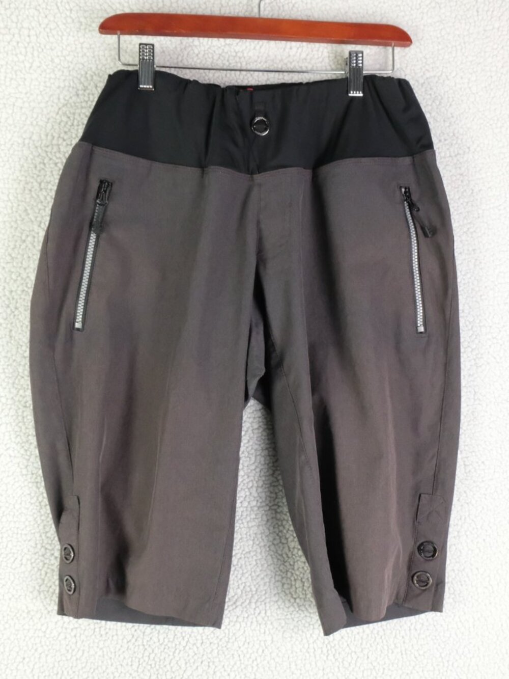 Raceface Shorts Mens Extra Large Gray Zip Pockets Performance Cycling